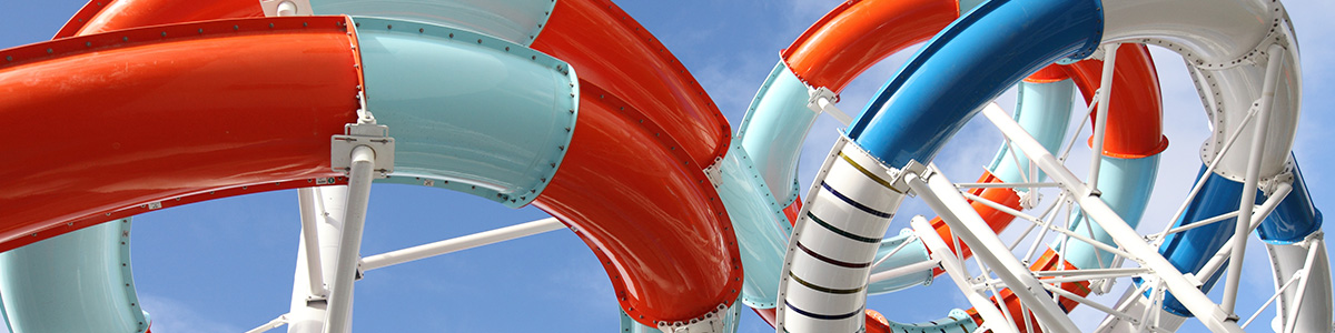 Two tube waterslides
